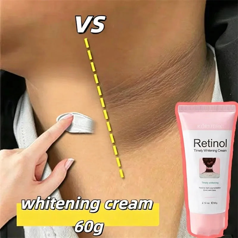 Retinol Brightening Cream – Underarm, Neck & Body Skin Tone Brightening Body Cream Qme