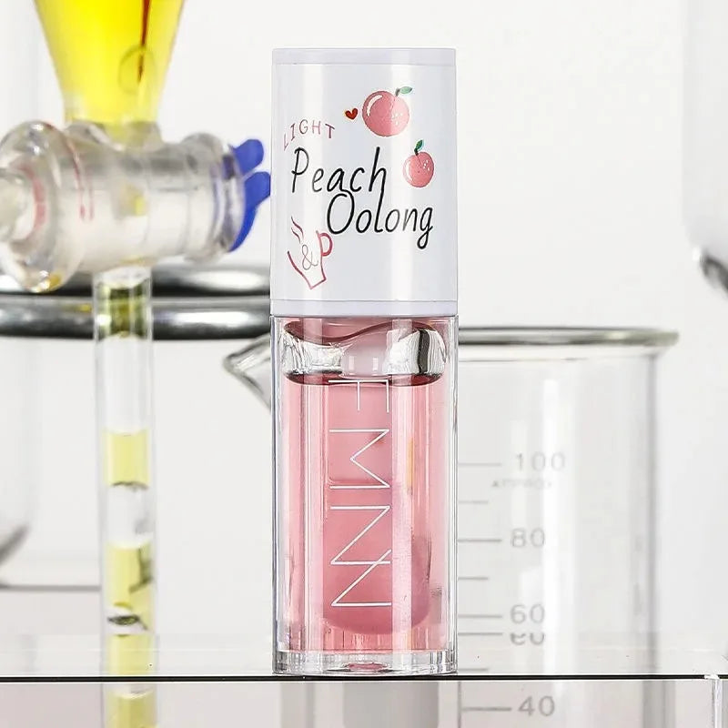 REAROYA White Peach Honey Lip Oil – Moisturizing Lip Gloss Lip Oil Gloss Qst White Peach Oolong