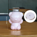 Bear Sealed Plastic Cup – BPA-Free Transparent Juice Bottle Sealed Plastic Cup Qme perforated cover
