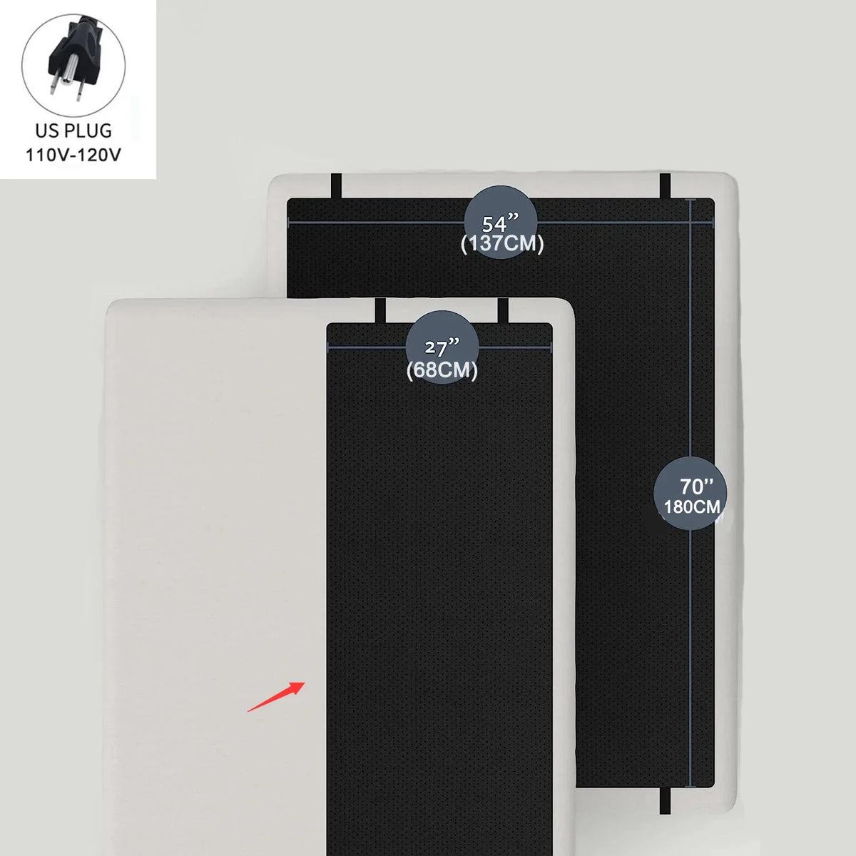 Grounding Mat for Bed – Twin Size Conductive Earthing Pad Earthing Grounding Mat Qst US 68x180cm China Mainland