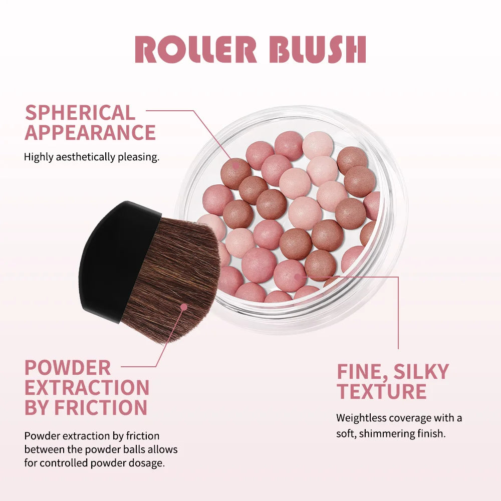 Lakerain Roller Ball Blush – Pearl Pink Brightening Blush Roller Ball Blush Qst