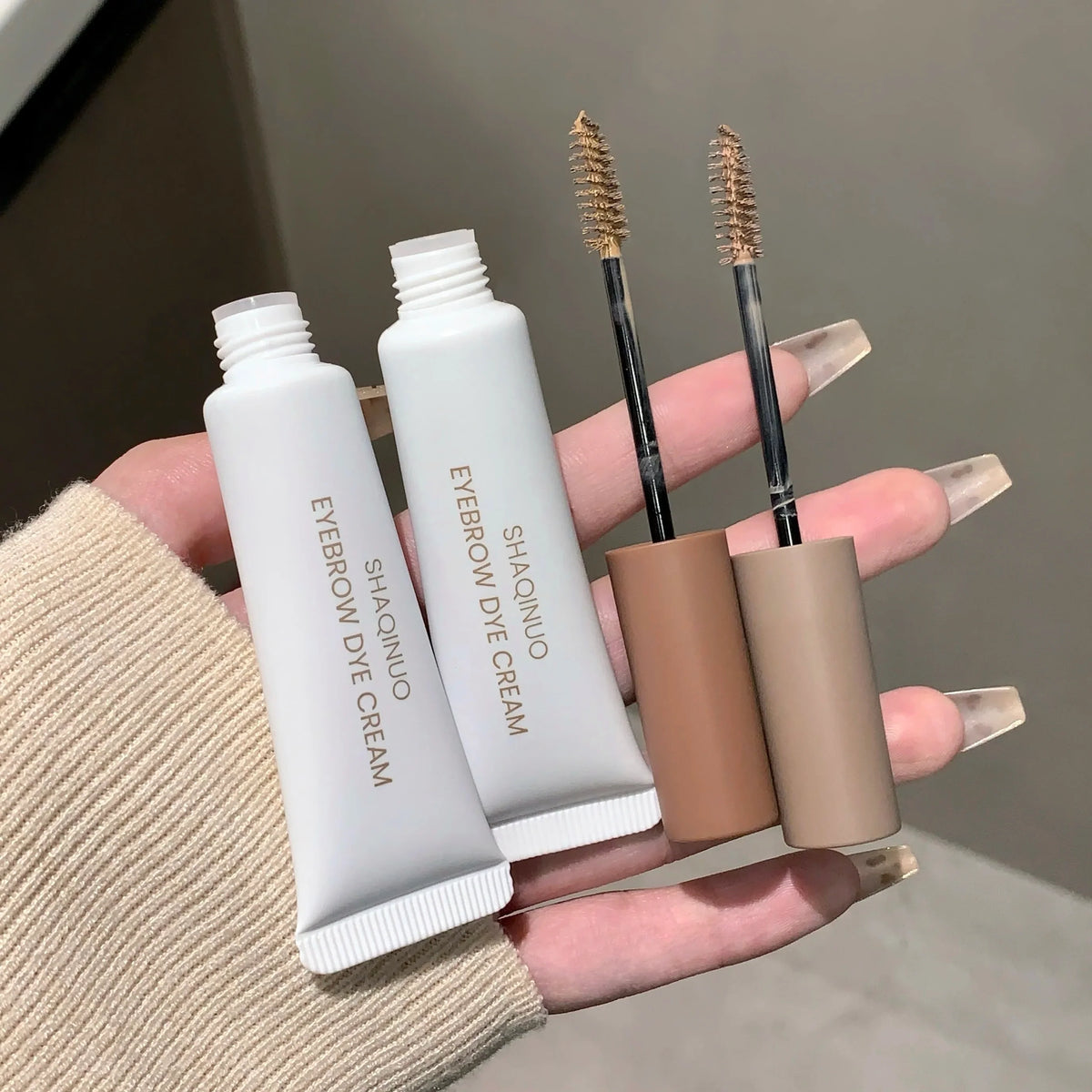 SHAQINUO Natural Mist Eyebrow Dye Gel Tint Mascara Long Lasting Eyebrow Tint Mascara Qme