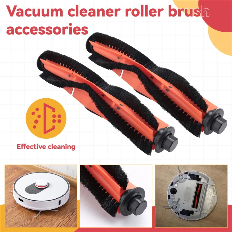 Roidmi EVE Plus Roller Brush Replacement Parts – 2-Pack Vacuum Brush Replacement Qst