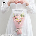 Rose & Sunflower Artificial Flower Bouquet – 9 Colors Artificial Flower Bouquet Qme D