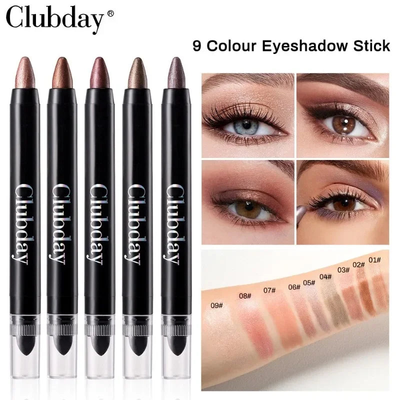 Double-Sided Eyeshadow Stick & Highlighter Pen | Pearlescent Eyeshadow Stick Qme