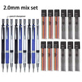 21-Piece Mechanical Pencil Set with Colored & Black Refills Mechanical Pencil Set Qme 21 Pcs Mix Set