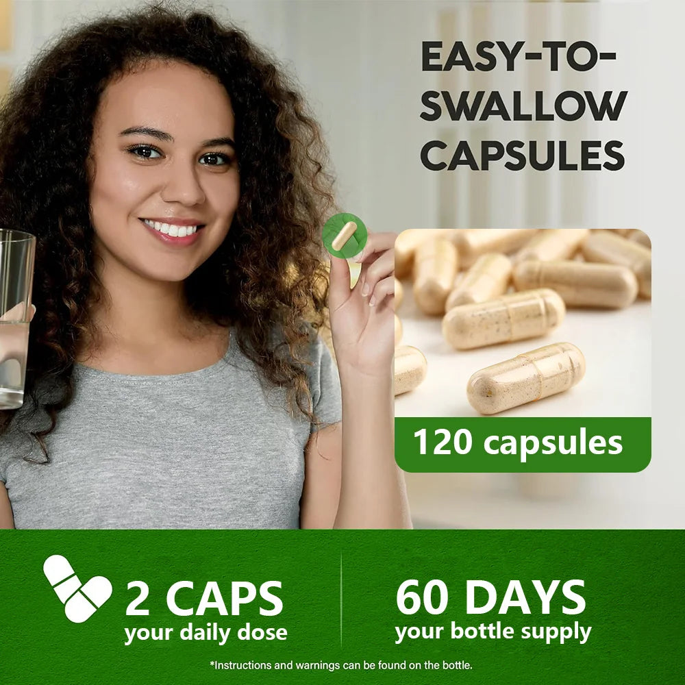 Organic Cordyceps Sinensis 1000mg – Energy & Endurance | 120 Caps Mushroom Supplement Qst