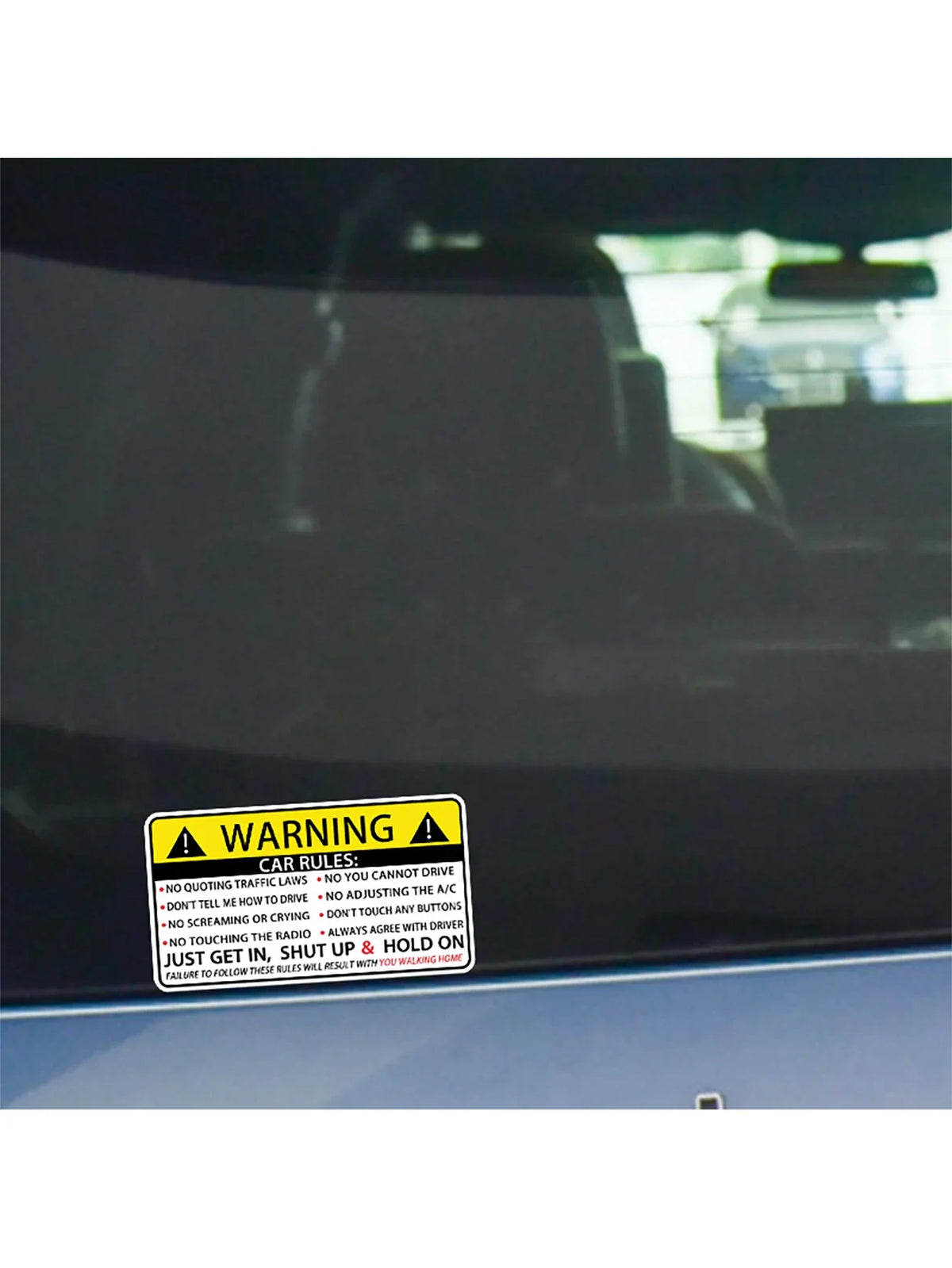 Car Safety Warning Stickers – Waterproof PVC Vinyl Decals Car Vinyl Decals Qme