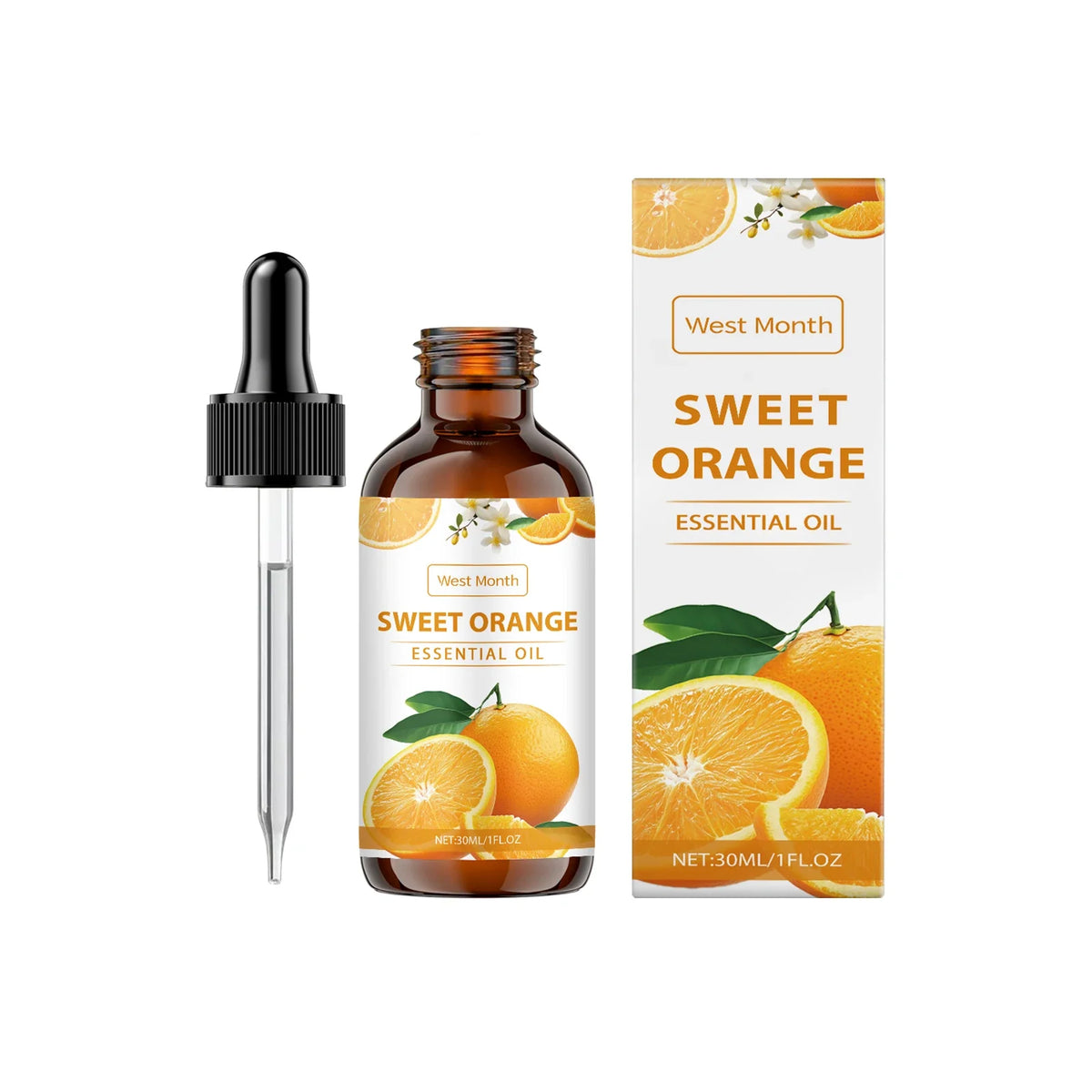 Sweet Orange Essential Oil – Hydrating Nourishing Body Massage Oil Body Massage Oil Qme 1Pcs 30ml Sweet Orange