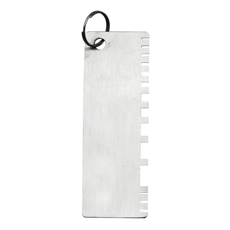 Stainless Steel Thickness Gauge – Wood, Metal & Leather Tool Thickness Gauge Tool Qme