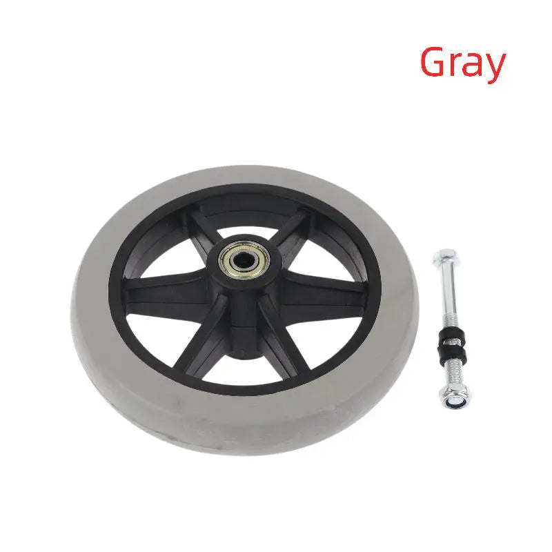 6-Inch Front Wheel Replacement for Manual Wheelchair Wheelchair Caster Wheel Qme Gray