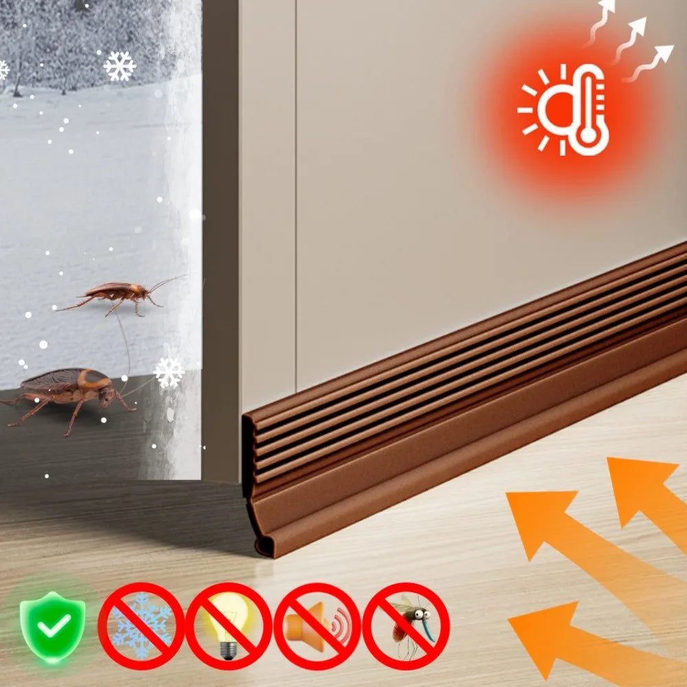 1M TPE Door Sealing Strip – Windproof, Soundproof & Waterproof Door Sealing Strip Qme