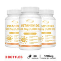 Xemenry Vitamin D3 5000 IU – Immune & Bone Support Vitamin D Supplement Qst 60 Capsule-3bottles