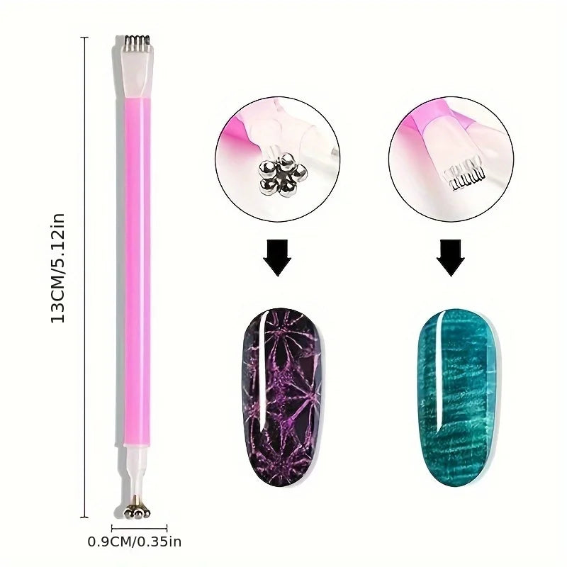 Cat Eye Nail Magnet Set – Nail Art Tool & Supplies | Qme Nail Art Magnet Tool Qme