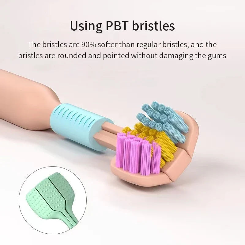 Three-Sided Toothbrush | Ultra-Fine Soft Bristles Oral Care Soft Bristle Toothbrush Qme