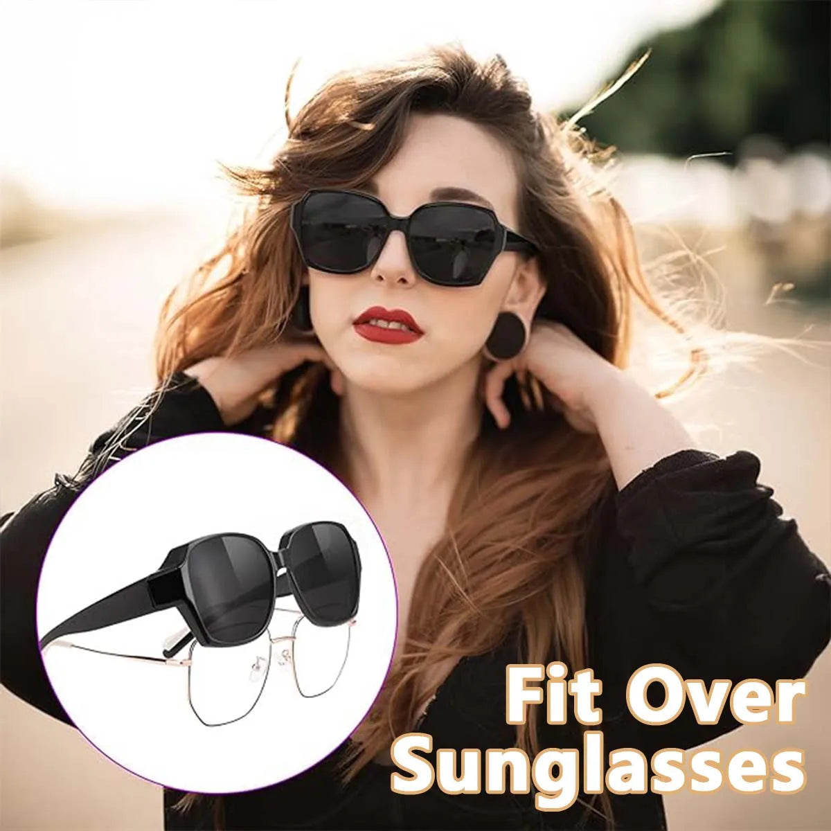 VOPHA Fit Over Sunglasses UV400 Wraparound – Men & Women Fit Over Sunglasses Qst