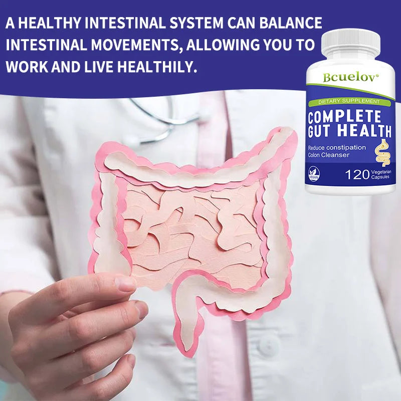 Gut Health Capsules – Senna Leaf, Ginger & Dandelion Root Digestive Supplement Qst