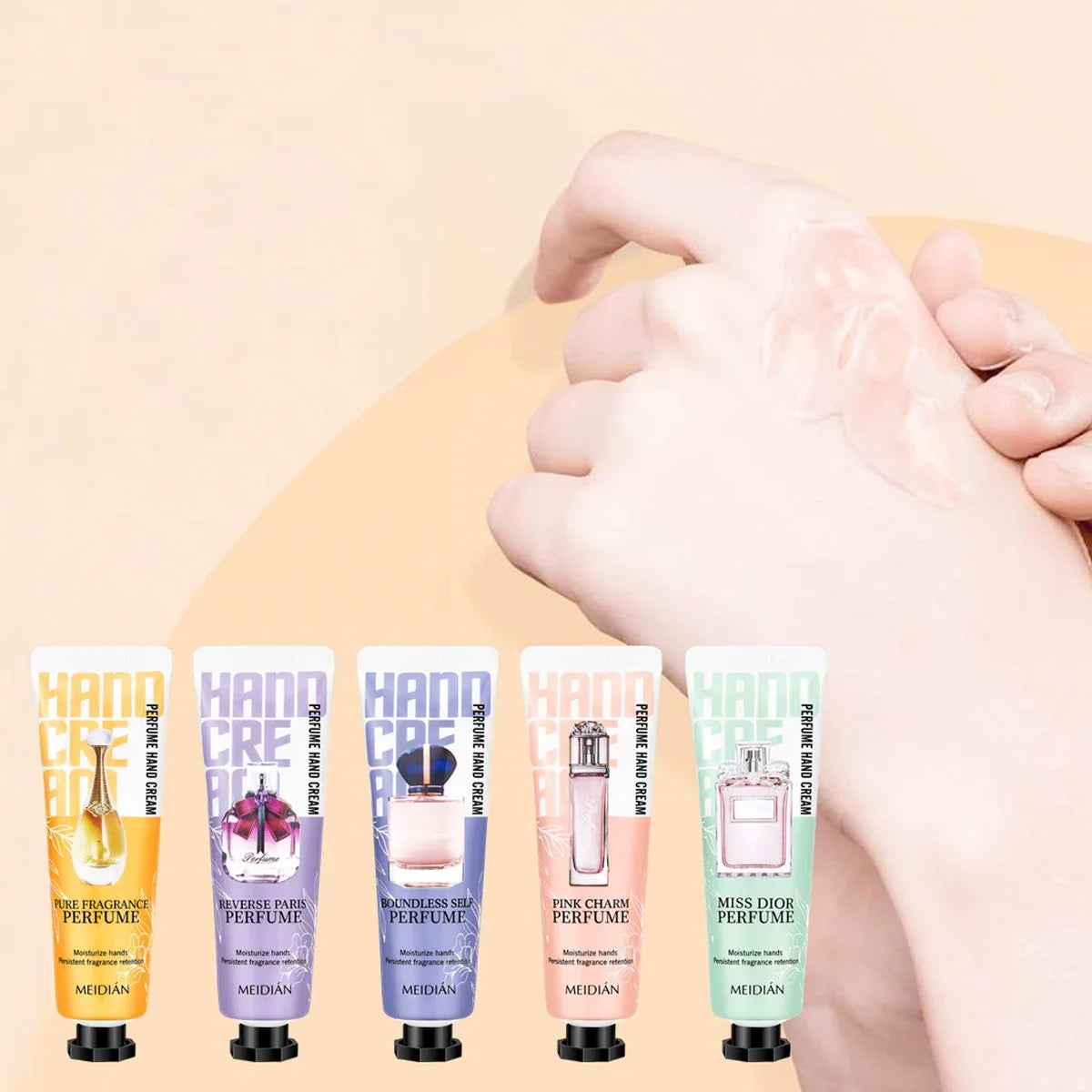 5-Pack Moisturizing Hand Cream Set – Deep Hydration Moisturizing Hand Cream Qme 5PCS