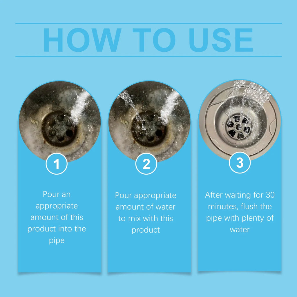 Powerful Pipe Dredging Agent – Drain Unblocking Cleaner | Qme Drain Unblocking Cleaner Qme