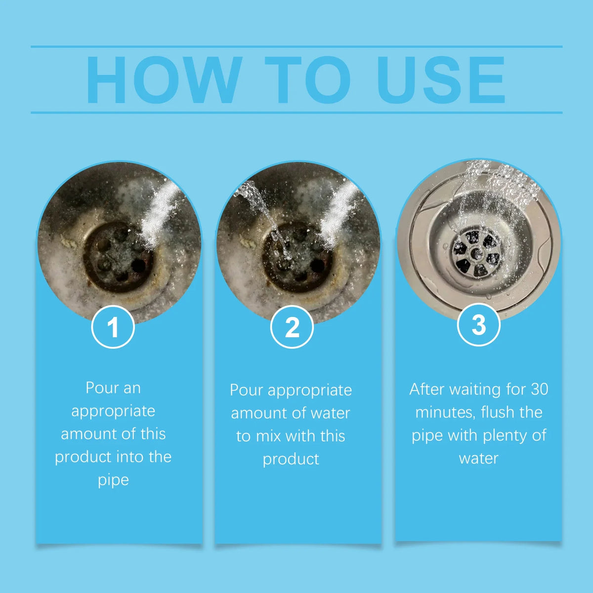 Powerful Pipe Dredging Agent – Drain Unblocking Cleaner | Qme Drain Unblocking Cleaner Qme