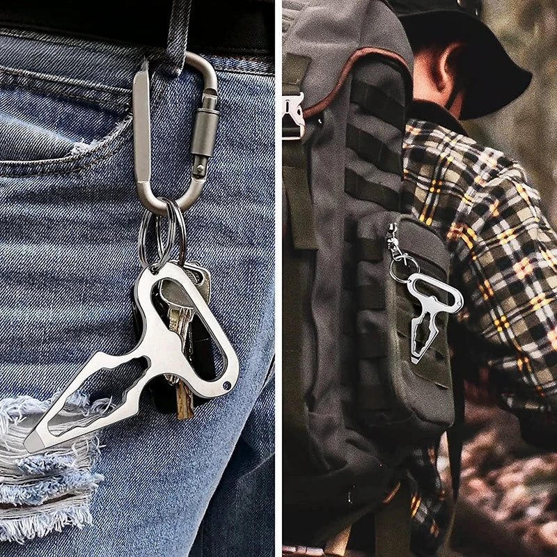 EDC Survival Keychain Tool – Stinger, Bottle Opener & Wrench EDC Multi-Tool Qme