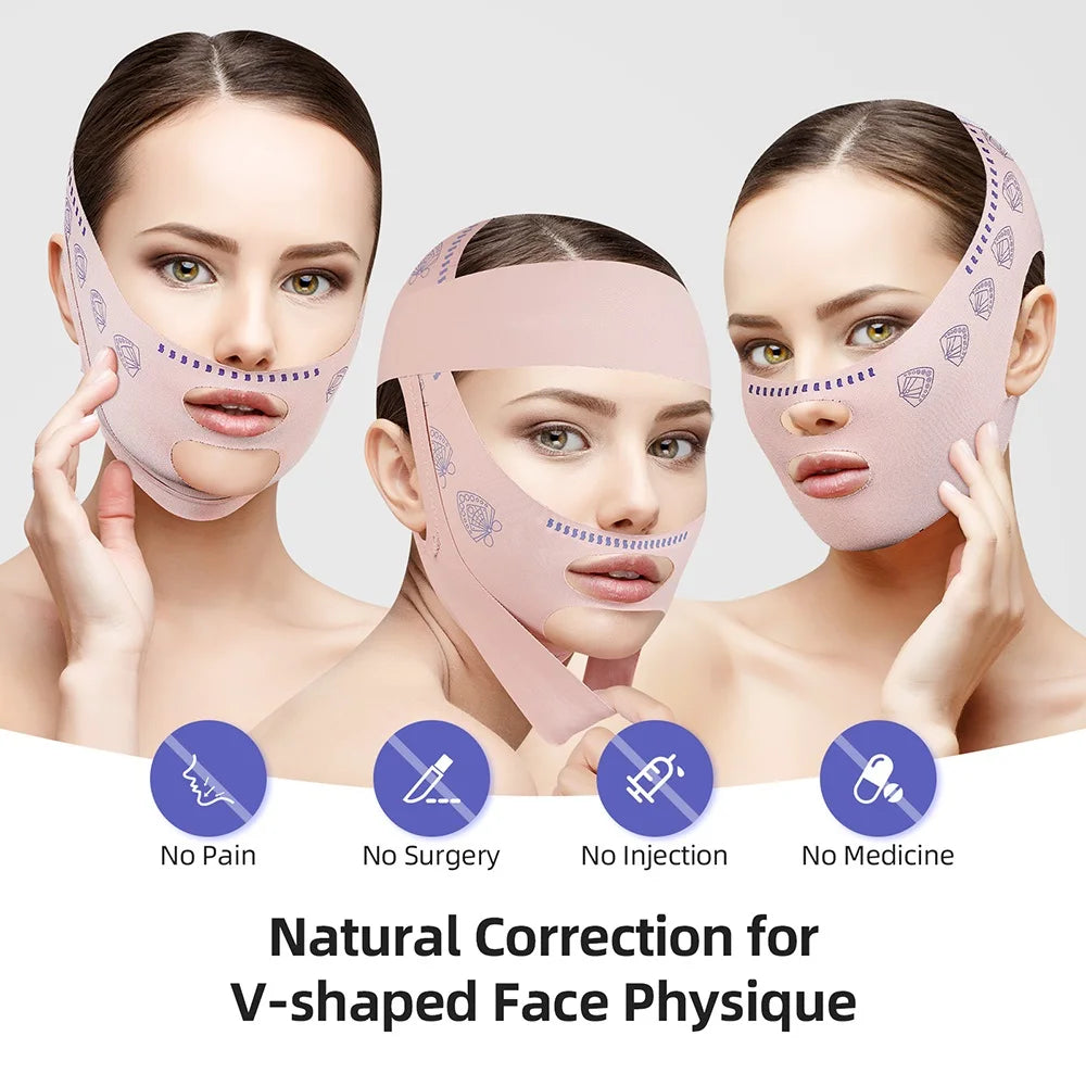 V Line Face Shaper Bandage – Chin & Cheek Lift Strap Face Shaper Strap Qst