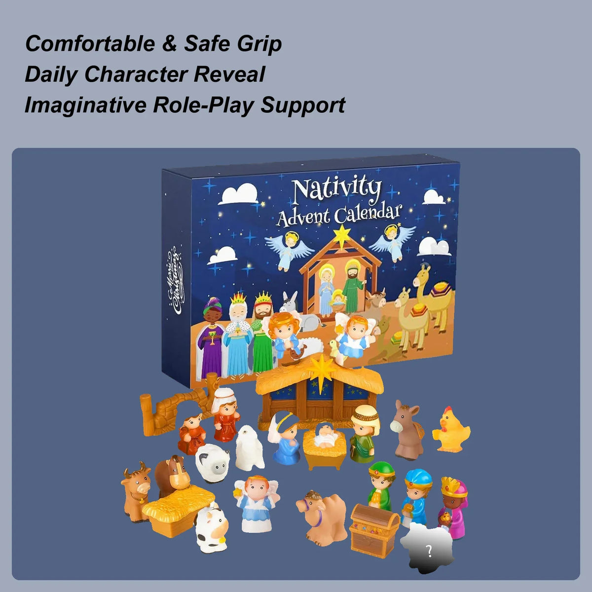 25-Day Christmas Nativity Advent Calendar Toy Set for Kids Nativity Advent Calendar Qme China Mainland other