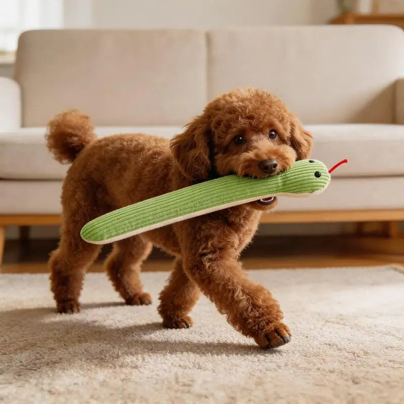 Interactive Snake Toy for Cats & Dogs – Crinkle Kick Toy Interactive Pet Toy Qme