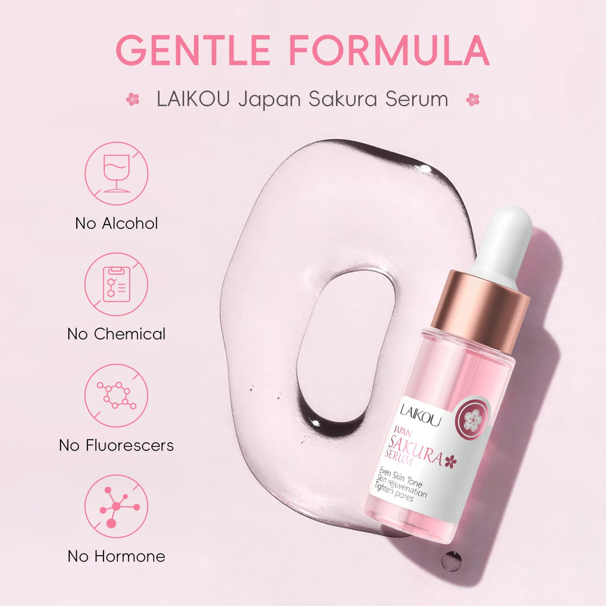 Sakura Whitening Face Serum – Brighten & Tighten Pores Brightening Face Serum Qst