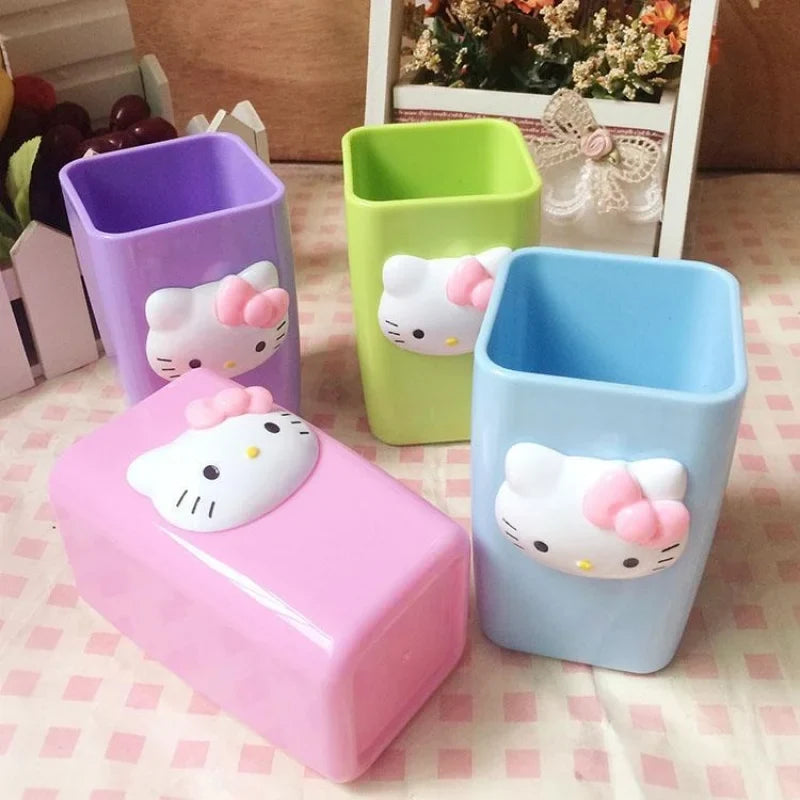 Hello Kitty Plastic Mouthwash Cup – Shock-Resistant, 12 Colors Plastic Mouthwash Cup Qme