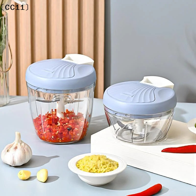 Manual Pull Food Chopper – Stainless Steel Garlic Mincer Manual Food Chopper Qme