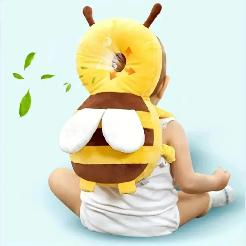 Baby Head Protector Helmet for Learning to Walk | Cartoon Bee Baby Safety Helmet Qme