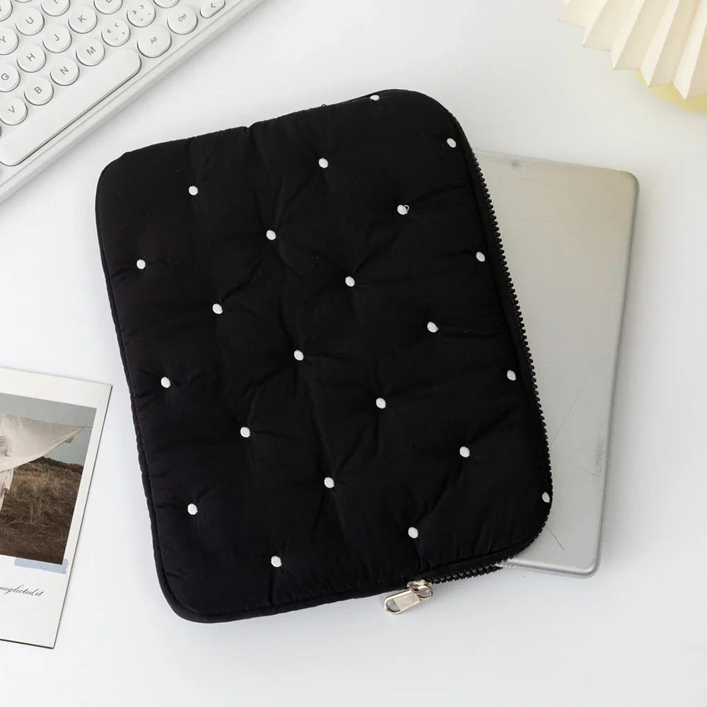 Solid Polyester Laptop Sleeve Tablet Bag – Multiple Sizes Laptop Sleeve Qme