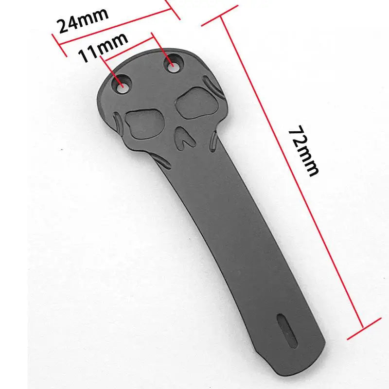 TC4 Titanium Alloy Pocket Knife Back Clip – EDC Waist Clamp Knife Clip Accessory Qst B