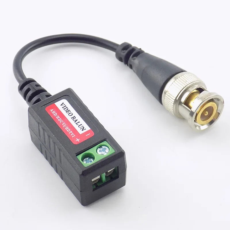 8MP 4K Passive CCTV Video Balun Transmitter – 4-Pair BNC Kit CCTV Video Balun Qme
