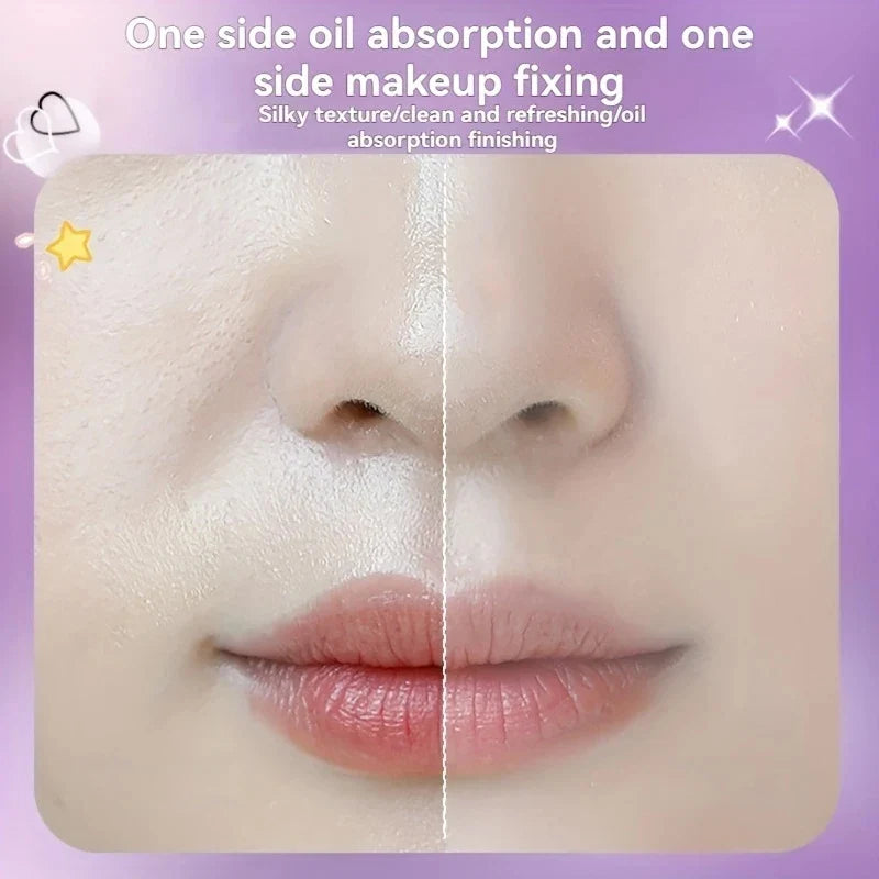 100-Sheet Oil Absorbing Blotting Papers – Portable Compact Facial Blotting Papers Qme