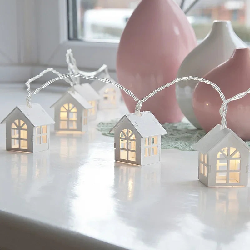 10 LED Christmas Tree House Fairy Light String 1.5M Décor LED Fairy String Lights Qme