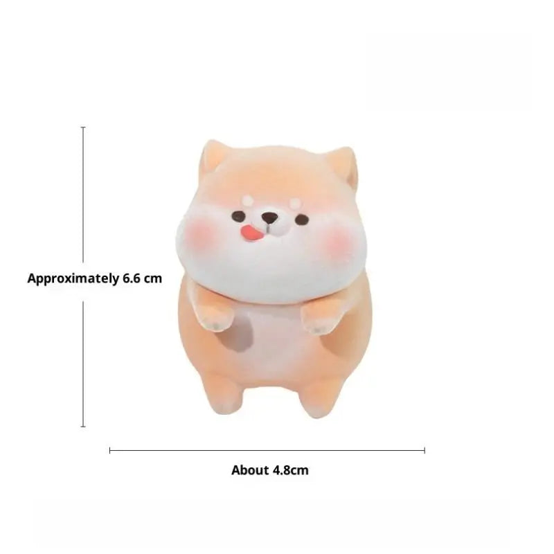 Flocking Animal Monitor Topper Panda Dog Desk Ornament Desk Ornament Qme