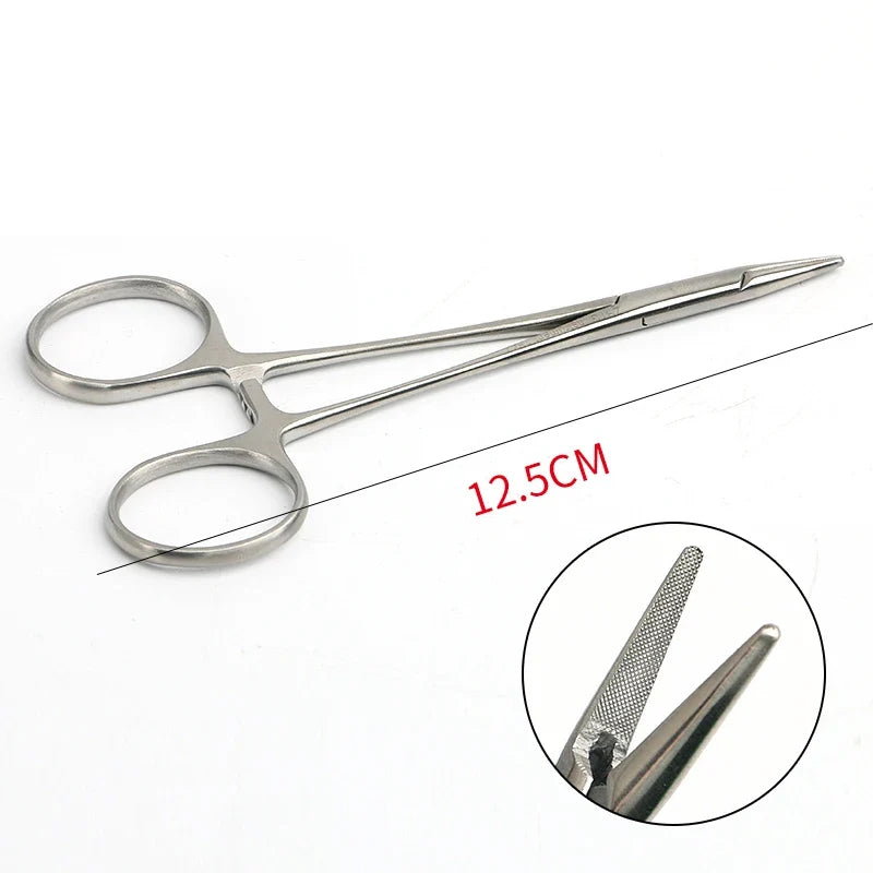 Tiangong Gold Handle Needle Holder with Scissor – Stainless Needle Holder Scissor Qme Brown