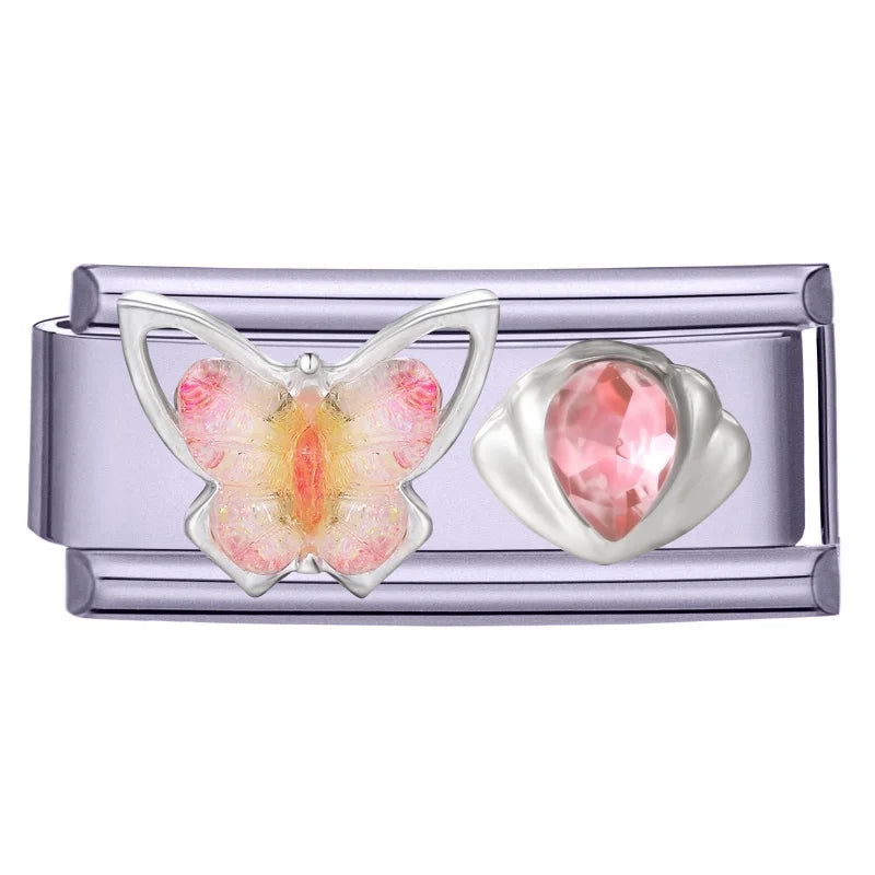 Zircon Starfish Butterfly Hand Chain Bracelet | Stainless Steel