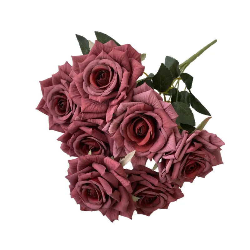 Silk Rose Artificial Flowers – Wedding & Home Decor, 16 Colors Artificial Flower Qme style 3