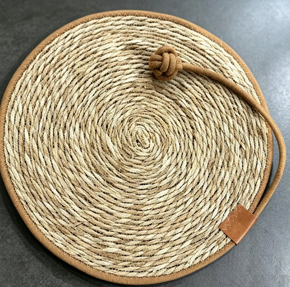 Rattan Cat Scratcher Mat Board – Nail Care & Furniture Guard Cat Scratcher Mat Qme 1pc 40cm