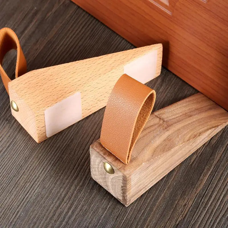 Solid Wood Door Stopper – Anti-Collision Baby Safe Gate Decor Wood Door Stopper Qme
