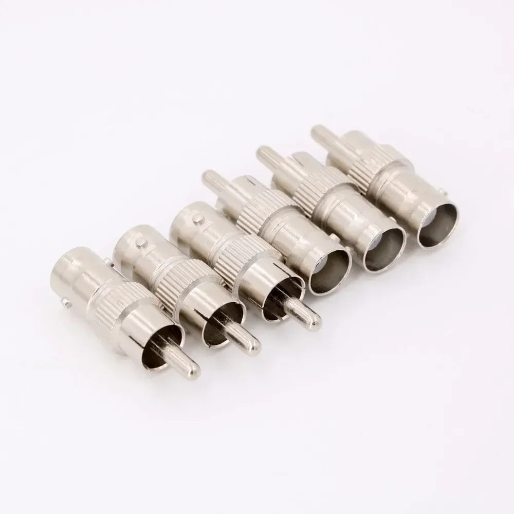 BNC Female to RCA Male Adapter for CCTV Camera Systems Camera Plug Adapter Qme