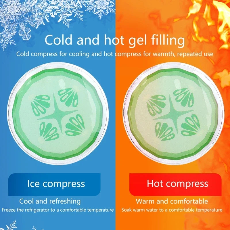 Cartoon Fruit Cooling Gel Eye Mask – Cold Compress Pad Cooling Eye Mask Qme