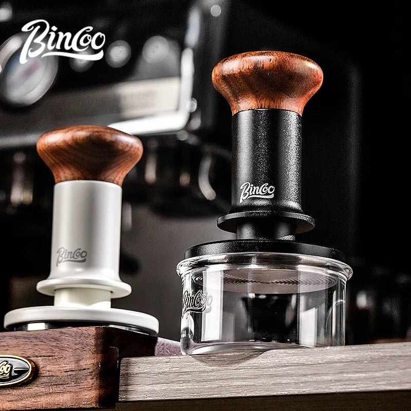 Bincoo Retro Auto-Rebound Espresso Tamper | Ripple Base 51-58mm Espresso Tamper Qst