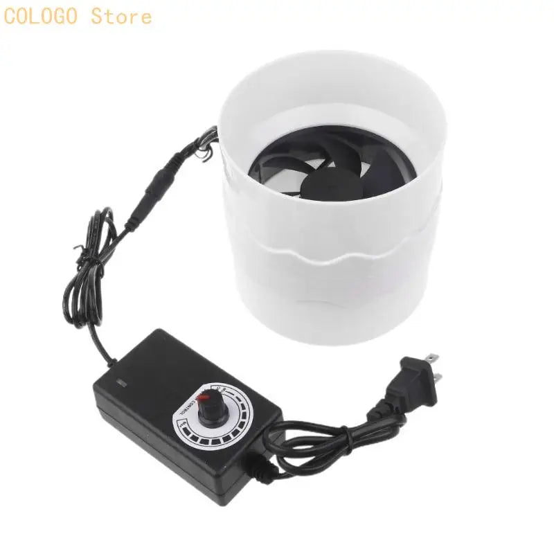 Exhaust Inline Fan – Low Noise Bathroom, Kitchen & Grow Room Exhaust Inline Fan Qme