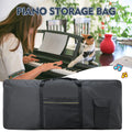 61-Key Keyboard Bag – Thick Padded Waterproof Carry Case Keyboard Carry Bag Qme Black