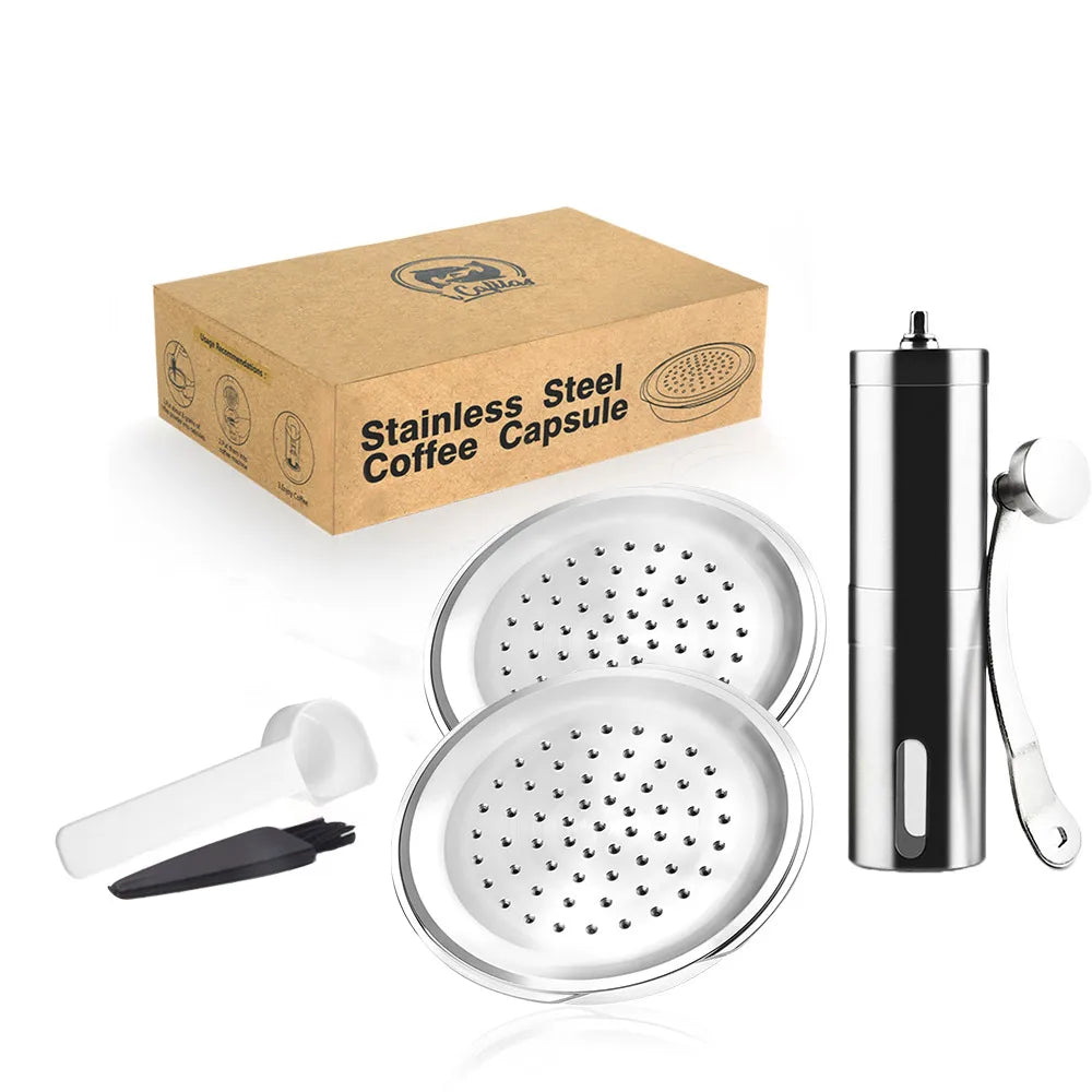 Reusable Stainless Steel Coffee Capsule – Philips Senseo Refillable Coffee Pod Qst 2POD 1G