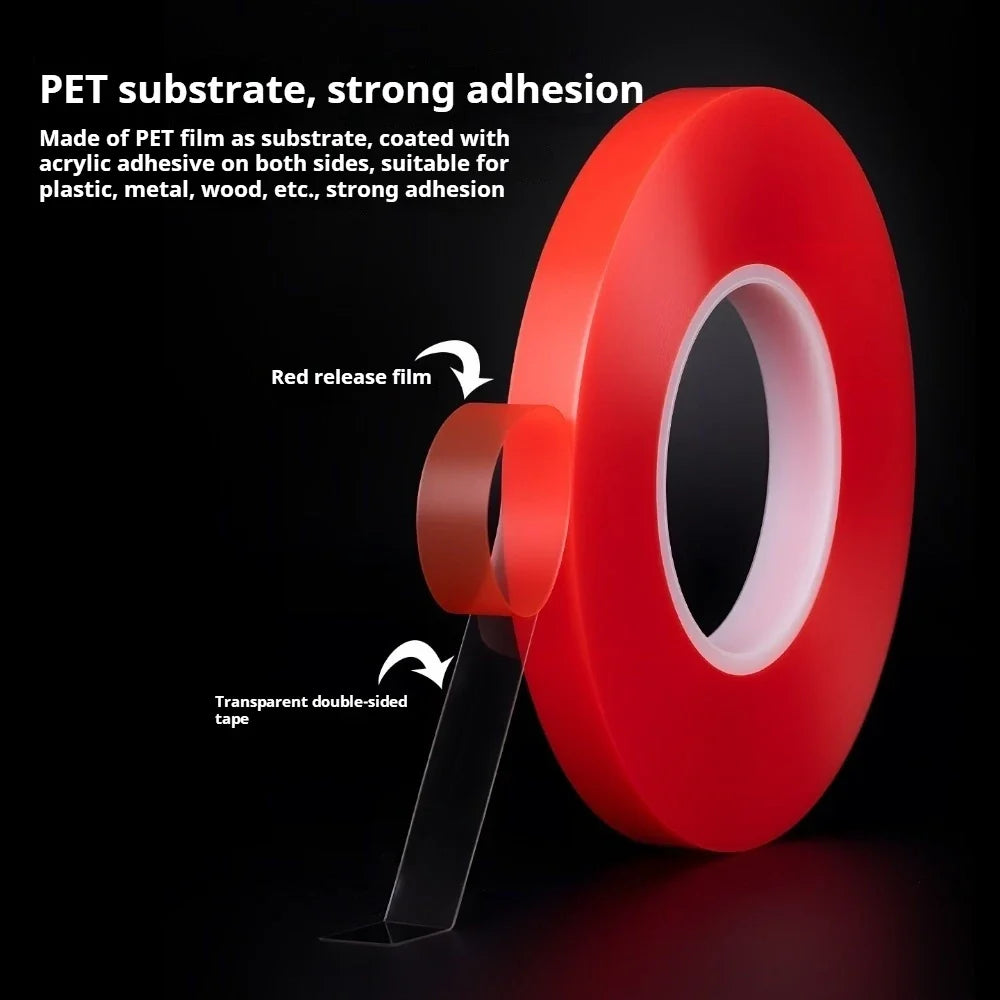 Transparent Acrylic Double Sided Tape 9.84FT Ultra-Strong Double Sided Tape Qme